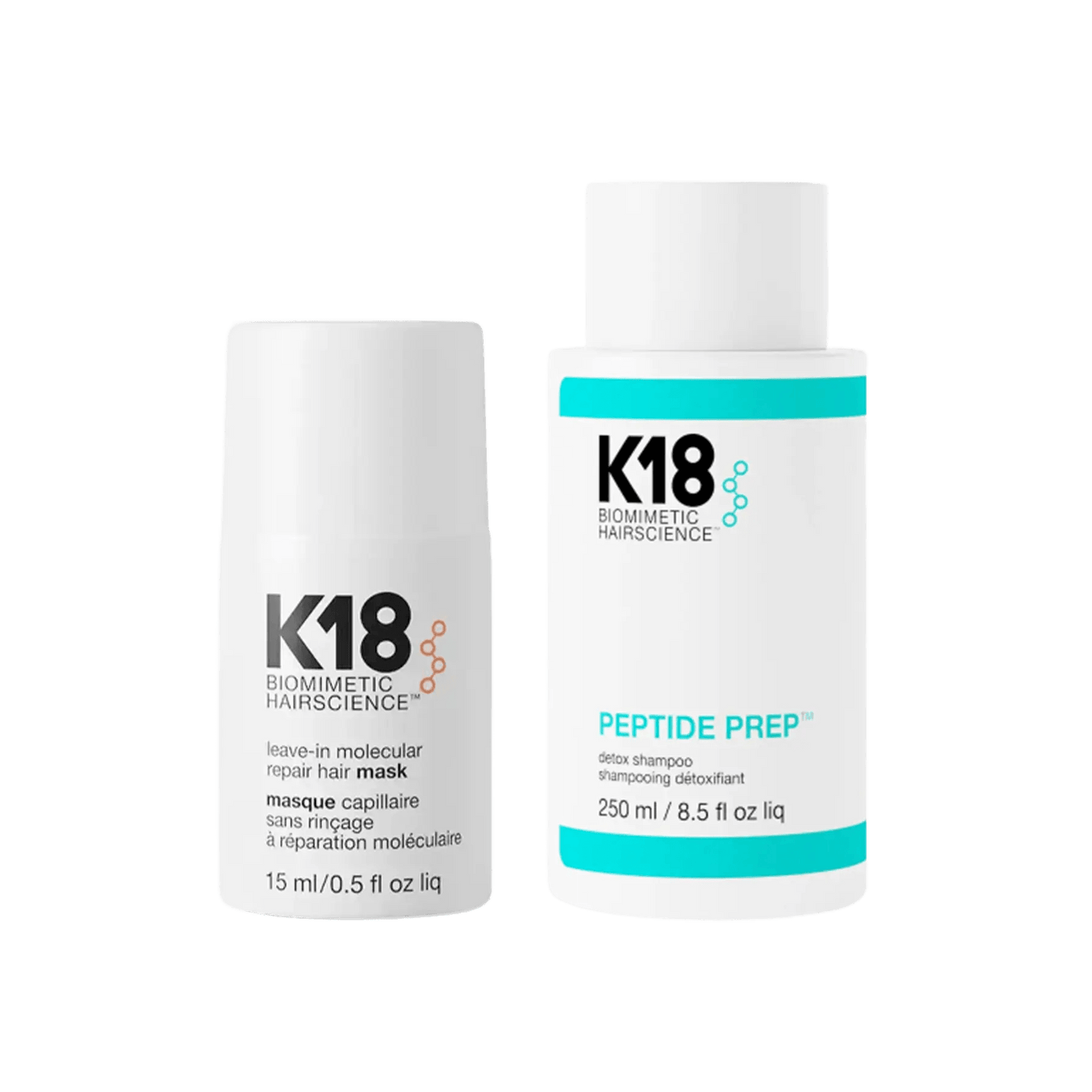 Detoxifying Shampoo (250Ml) + Molecular Repair Leave-in Mask (15Ml) K18 Boutique Deauville