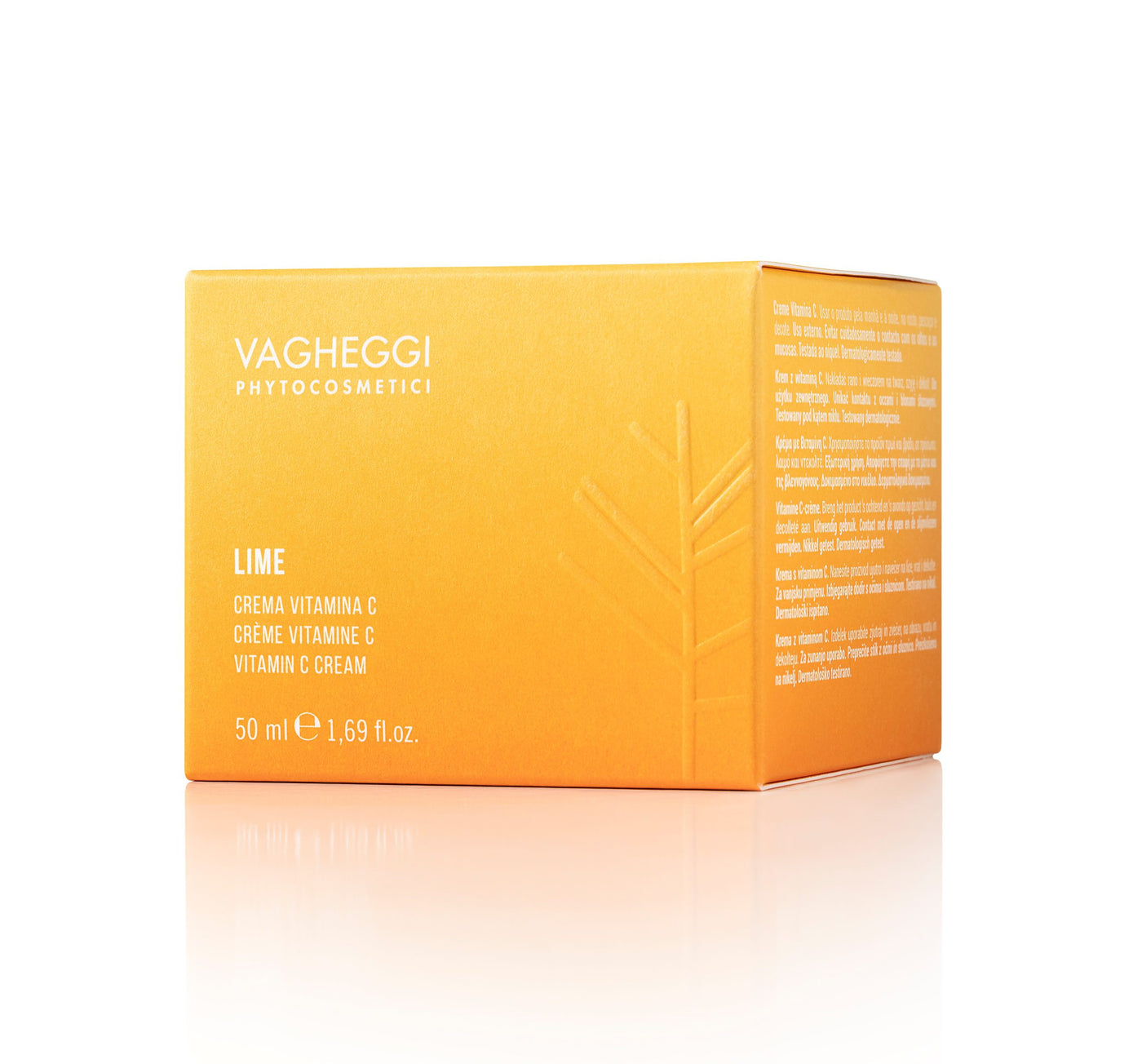Lime Vitamin C cream packaging by Vagheggi, designed to brighten and revitalize skin, 50 ml size.