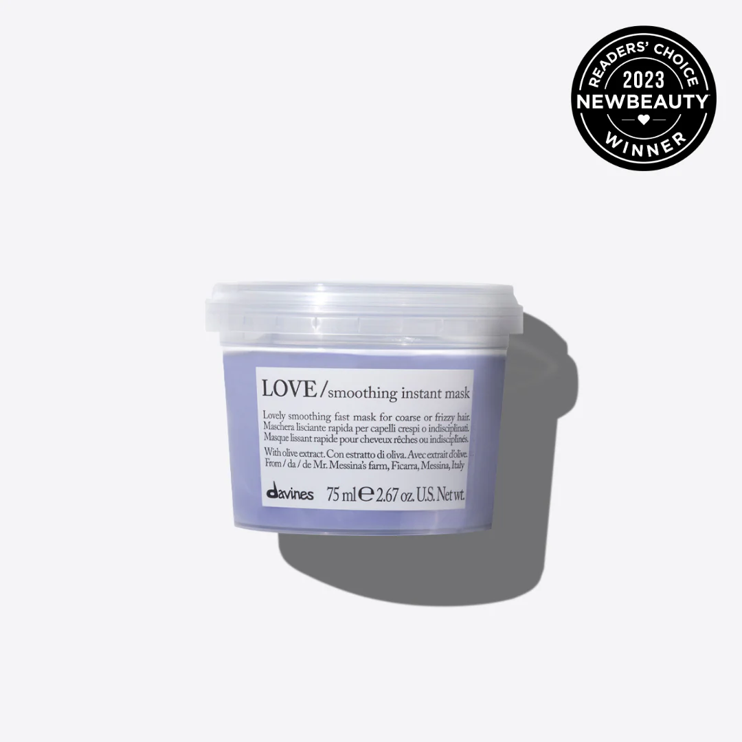 Davines Love Smoothing Instant Mask 75ml, free trial size with $75 purchase, 2023 Newbeauty Winner.