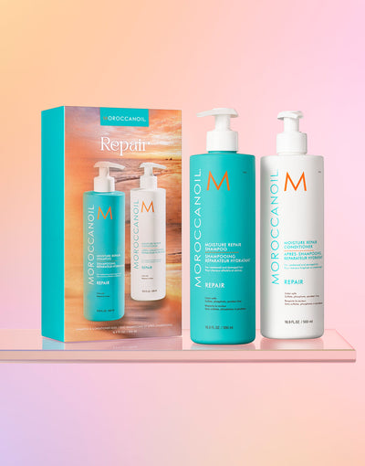 Moisture Repair Shampoo & Conditioner Half-Liter Set