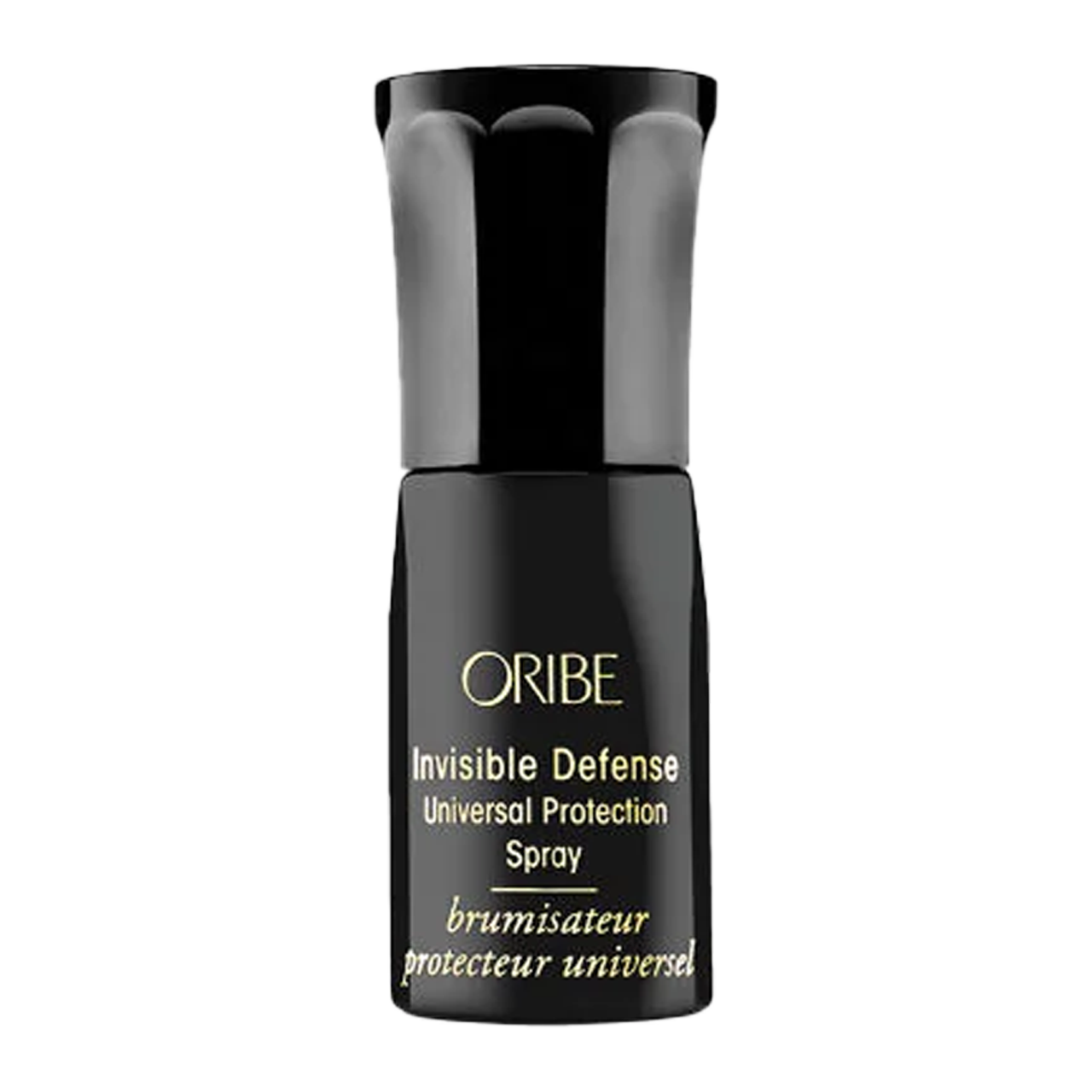 ORIBE Invisible Defense Universal Protection Spray trial size bottle for hair protection and styling.