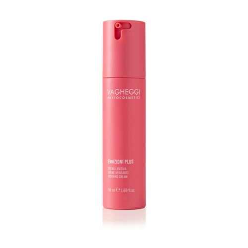 Emozioni Plus Soothing Cream by Vagheggi, 50ml packaging, innovative skincare for stress relief and nourishment.