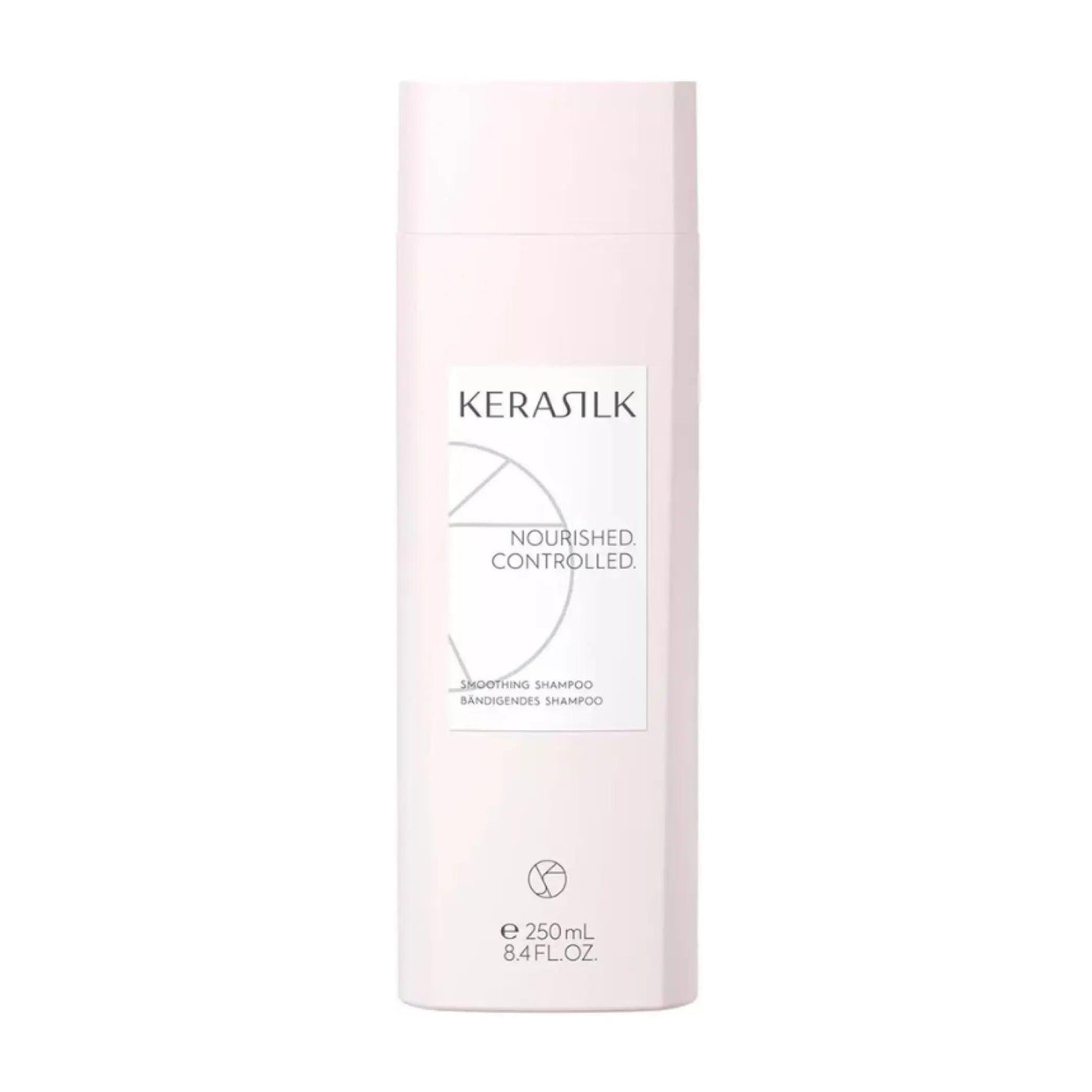 KERASTASE Smoothing Shampoo bottle, 250ml, designed for nourishing and controlling unruly hair.