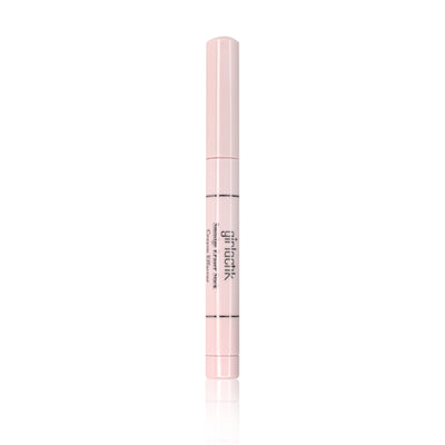 Smudge Eraser Stick in a sleek pink pen design, perfect for quickly removing eyeliner and mascara smudges.
