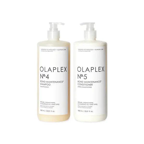 Olaplex No.4 Bond Maintenance Shampoo 33 oz + Olaplex No.5 Bond Maintenance Conditioner Liter Duo Olaplex Boutique Deauville