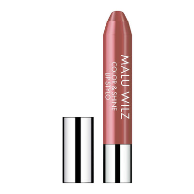 Malu Wilz Color & Shine Lip Pencil in a sleek design, showcasing glossy color and perfect lip enhancement.