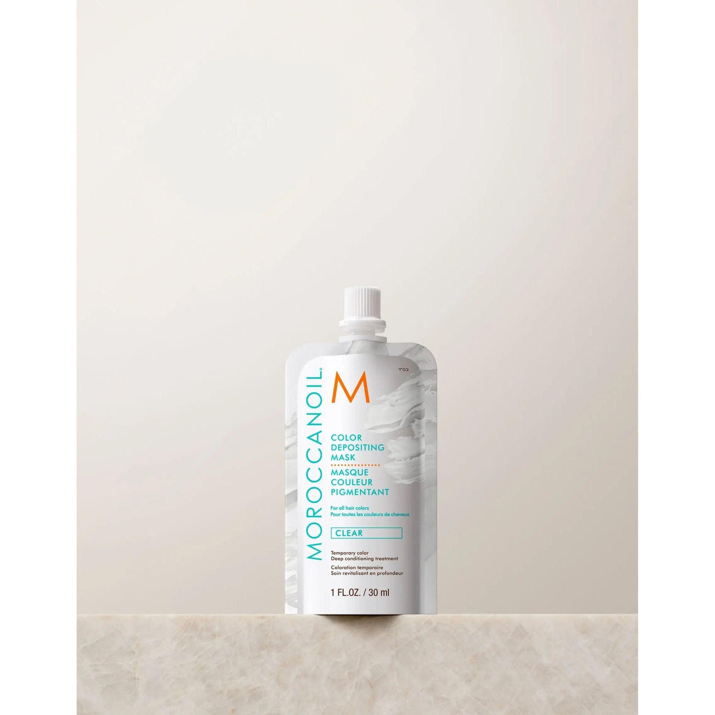Moroccanoil Color Depositing Mask 30ml for deep conditioning and vibrant hair color enhancement.