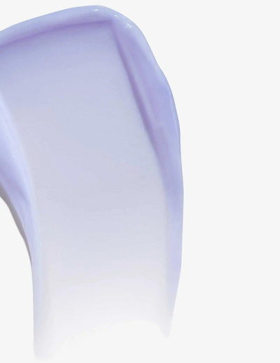 Creamy lavender conditioner swatch for color-depositing and brassiness neutralization. Ideal for blonde hair.
