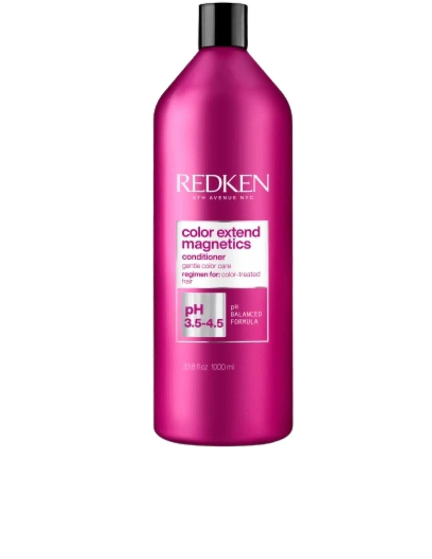 Redken Color Extend Magnetics Conditioner 1L bottle for color-treated hair, preserving vibrancy and health.