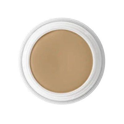 Malu Wilz Concealer Cream in a clear jar, showcasing a smooth, beige shade for flawless skin application.
