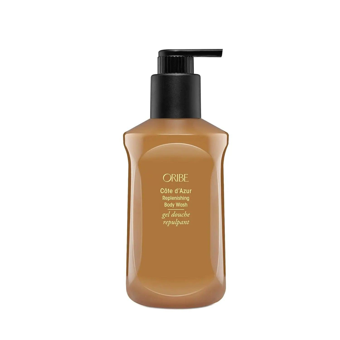 Côte d'Azur Replenishing Body Wash by ORIBE in a sleek pump bottle, 300 ml, offering gentle cleansing and hydration.