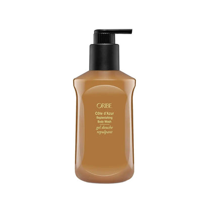 Côte d'Azur Replenishing Body Wash by ORIBE in a sleek pump bottle, 300 ml, offering gentle cleansing and hydration.