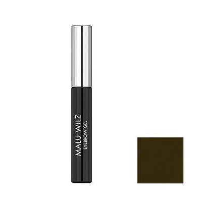Malu Wilz Eyebrow Gel in a sleek black tube, 6ml, designed for shaping and defining eyebrows.