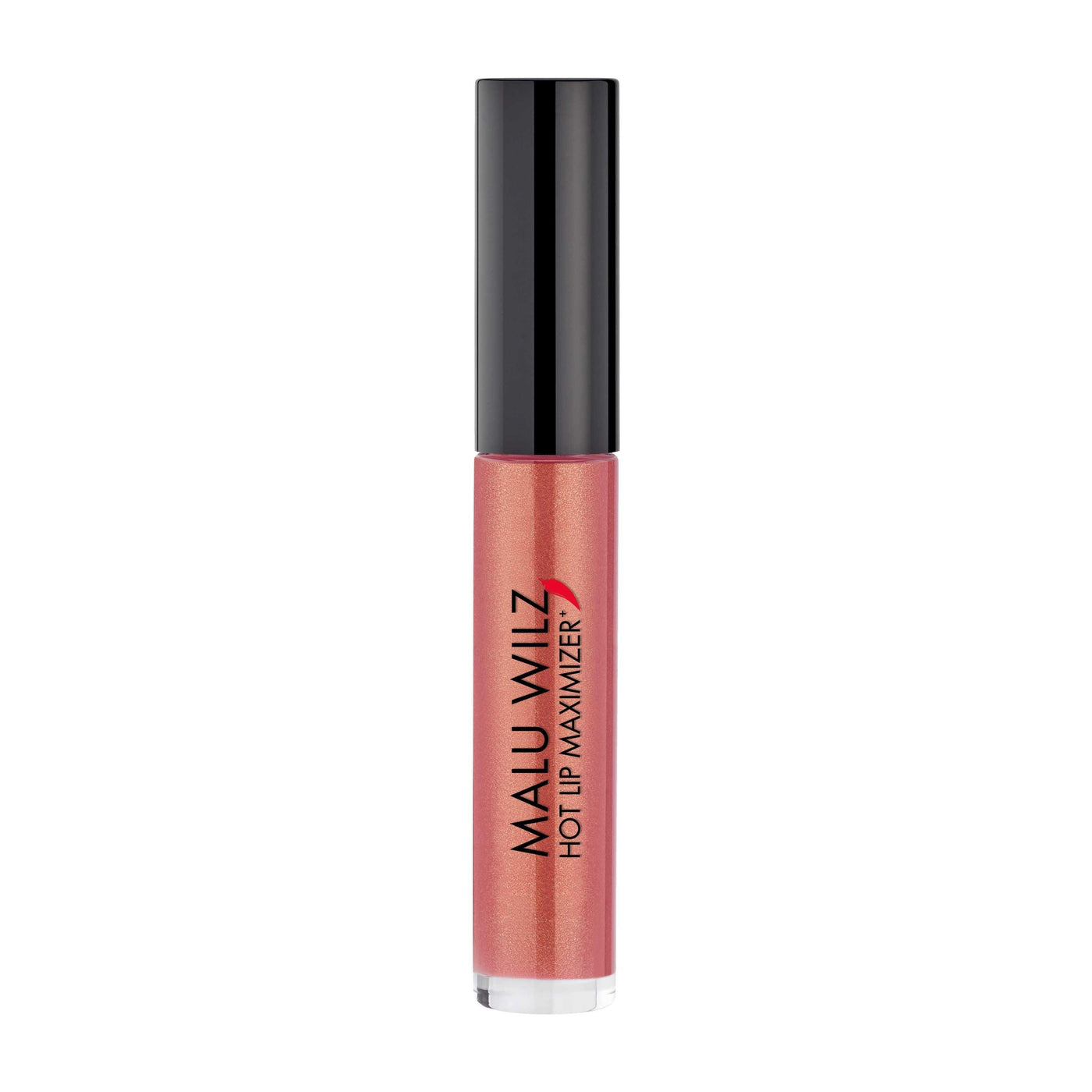 Malu Wilz Hot Lip Maximizer Lip Gloss in a sleek tube, designed for volumizing and enhancing lips.