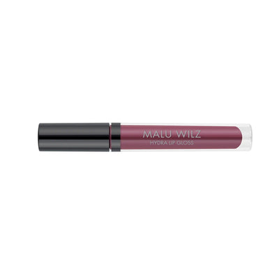Malu Wilz Hydra Lip Gloss in a sleek tube, showcasing a hydrating and glossy lip product for a lustrous finish.