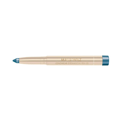 Malu Wilz Long-Lasting Eyeshadow Pen in teal color, offering crease-resistant, long-wearing eye makeup.