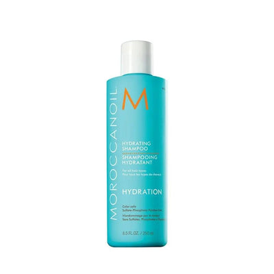 Moroccanoil Hydrating Shampoo bottle, 250ml, designed for effective hair hydration and nourishment.