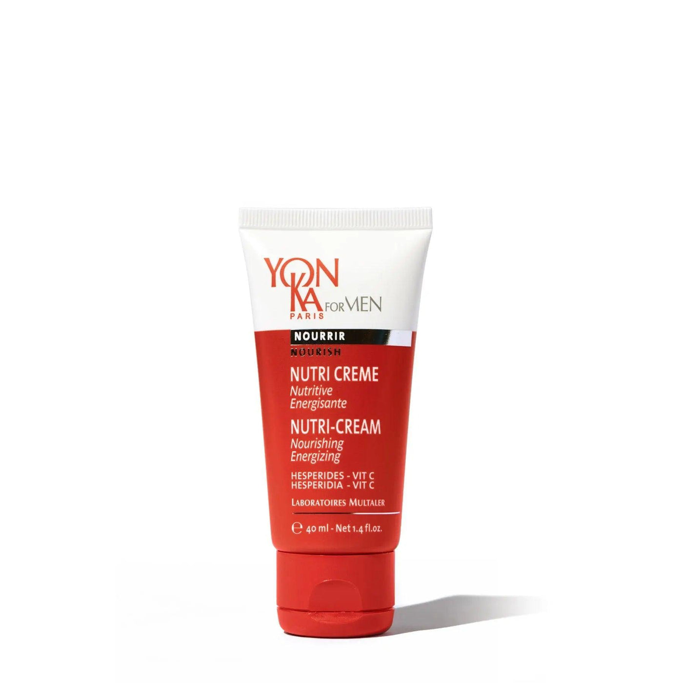 Nutri-Cream by Yon-Ka, a nourishing skincare cream with vitamins A, C, E, and essential oils for energizing skin protection.