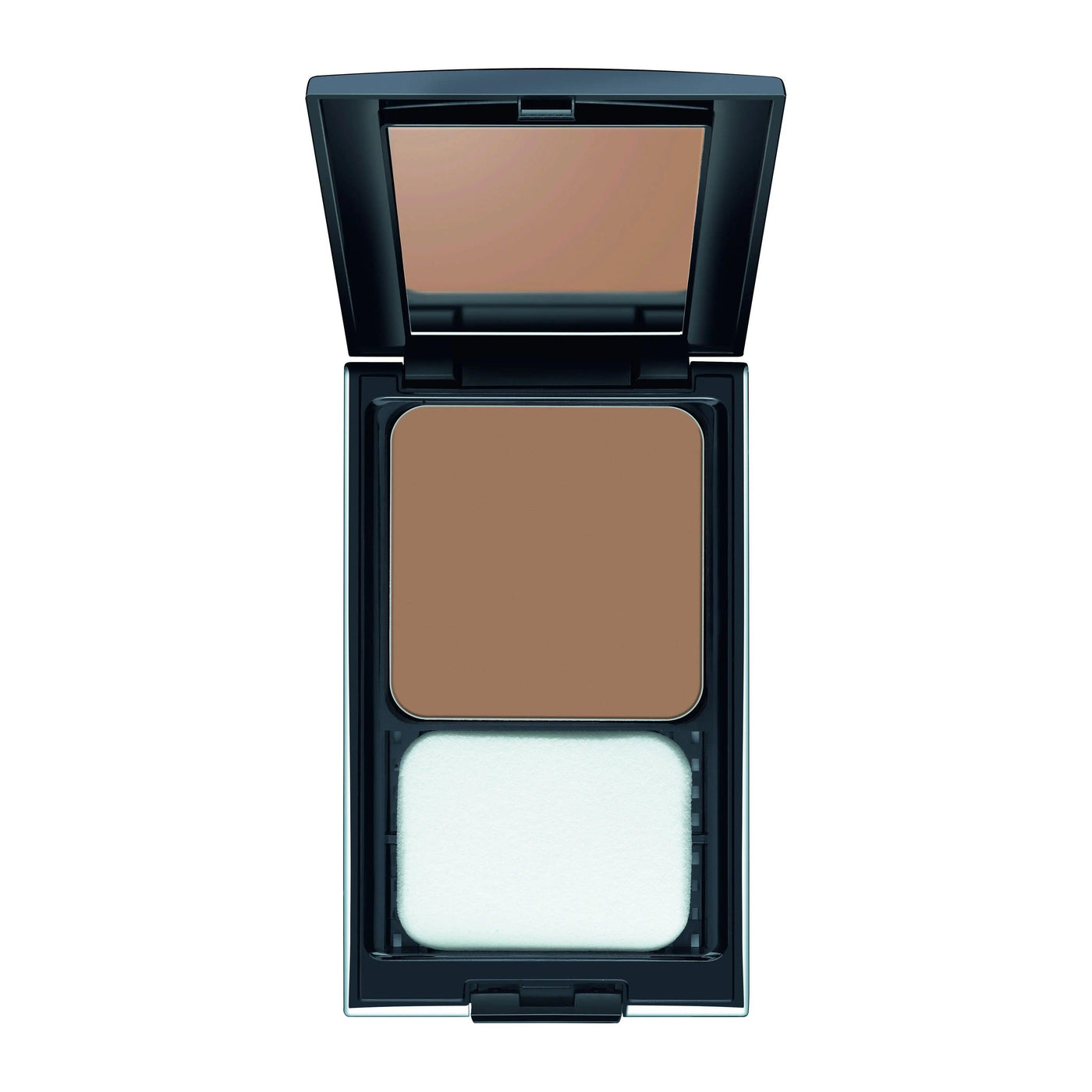 Malu Wilz Perfect Finish Powder Foundation in compact with sponge, ideal for a flawless, matte complexion.