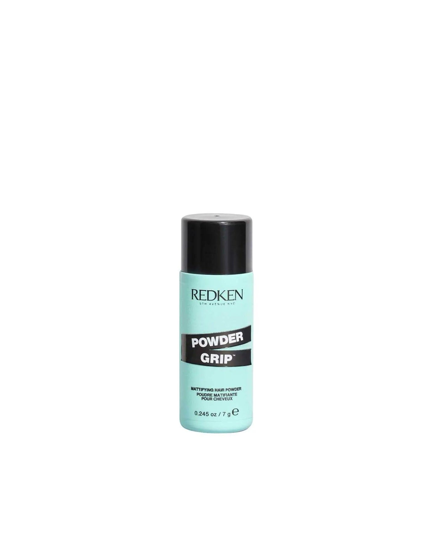 Redken Powder Grip texturizing hair powder for volume and grip, suitable for all hair types and textures.