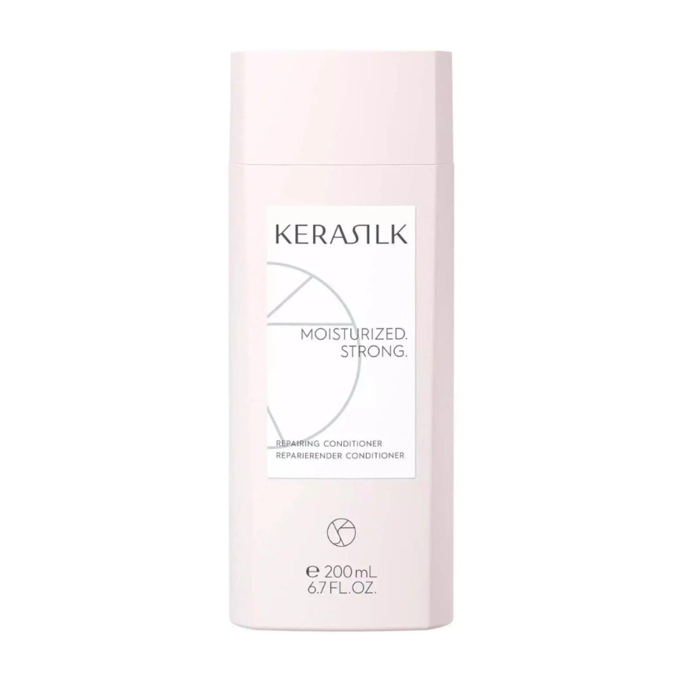 Kerasilk Repairing Conditioner bottle designed to moisturize and strengthen damaged hair, 200 mL.