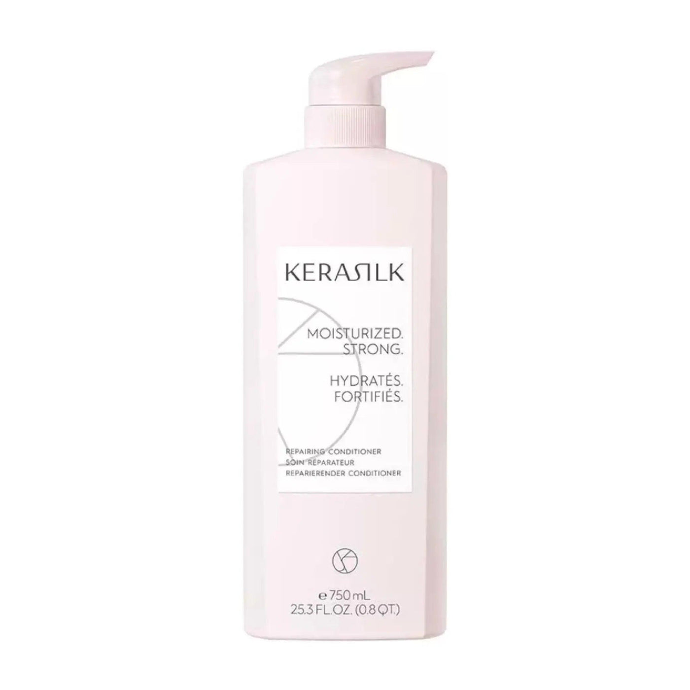 KERASILK Repairing Conditioner bottle, 750ml, for moisturizing and strengthening damaged hair.