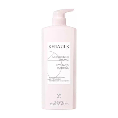 KERASILK Repairing Conditioner bottle, 750ml, for moisturizing and strengthening damaged hair.