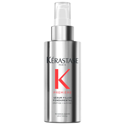 Kérastase Sérum Filler Fondamental for damaged hair, lightweight leave-in treatment for glossy and supple results.