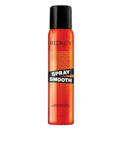 Redken Spray Smooth, a lightweight smoothing spray for frizz control and enhanced hair manageability.