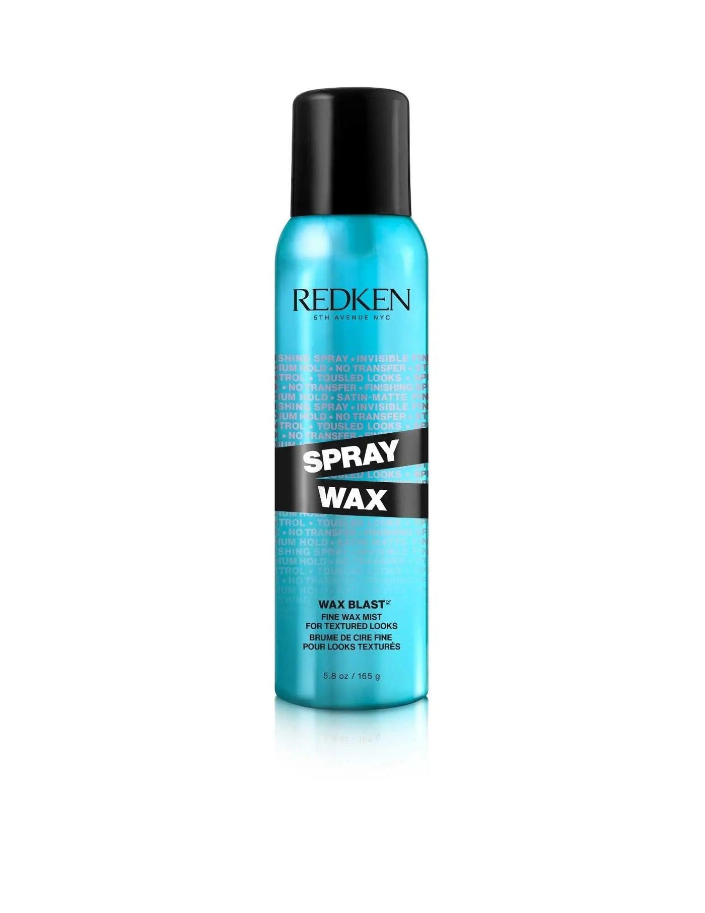 Redken Spray Wax bottle for versatile styling and flexible hold, suitable for all hair types and textures.