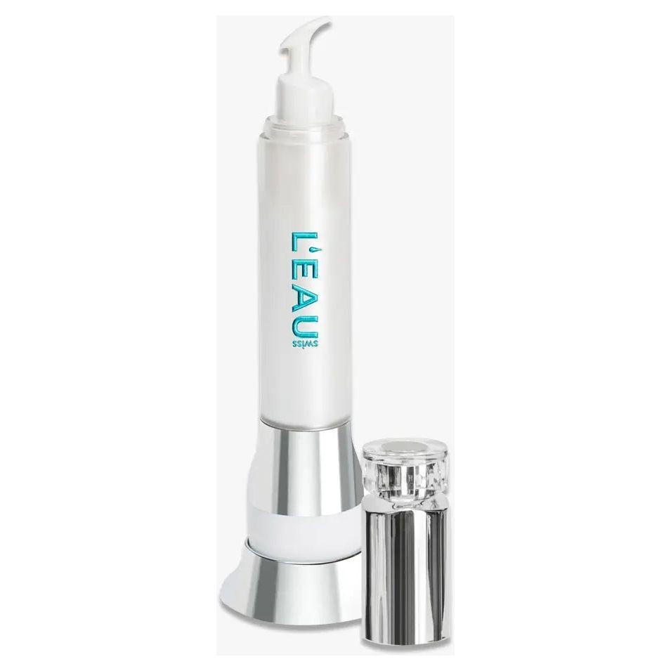 L’Eau Swiss Syringe Instant Eye Filler product bottle designed to reduce wrinkles and fine lines around the eyes.