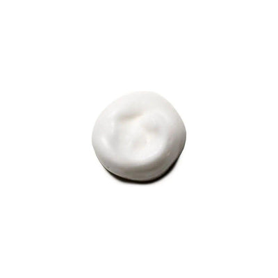 White volumizing mousse for hair styling, providing body and lift without stickiness.