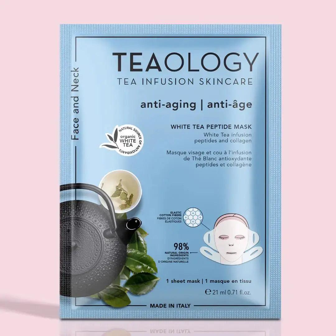 White Tea Peptide Anti-aging Sheet Mask Teaology Skincare Boutique Deauville