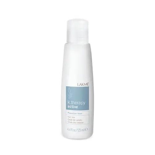 Active lotion from Lakme for hair loss prevention and strengthening, featuring mineral-rich glacier water and a soothing fragrance.