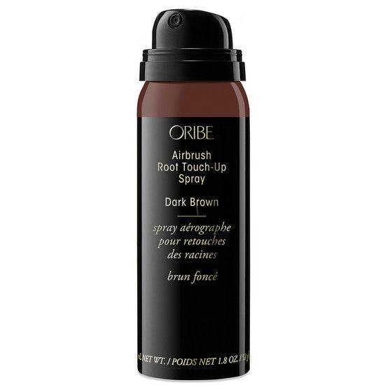 Oribe Airbrush Root Touch-Up Spray in Dark Brown for covering roots and grays