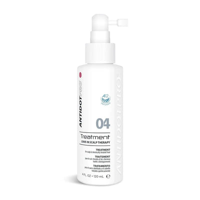 AntidotPro 04 Leave-In Scalp Therapy Treatment bottle for effective scalp care and dermatitis relief, 120ML.
