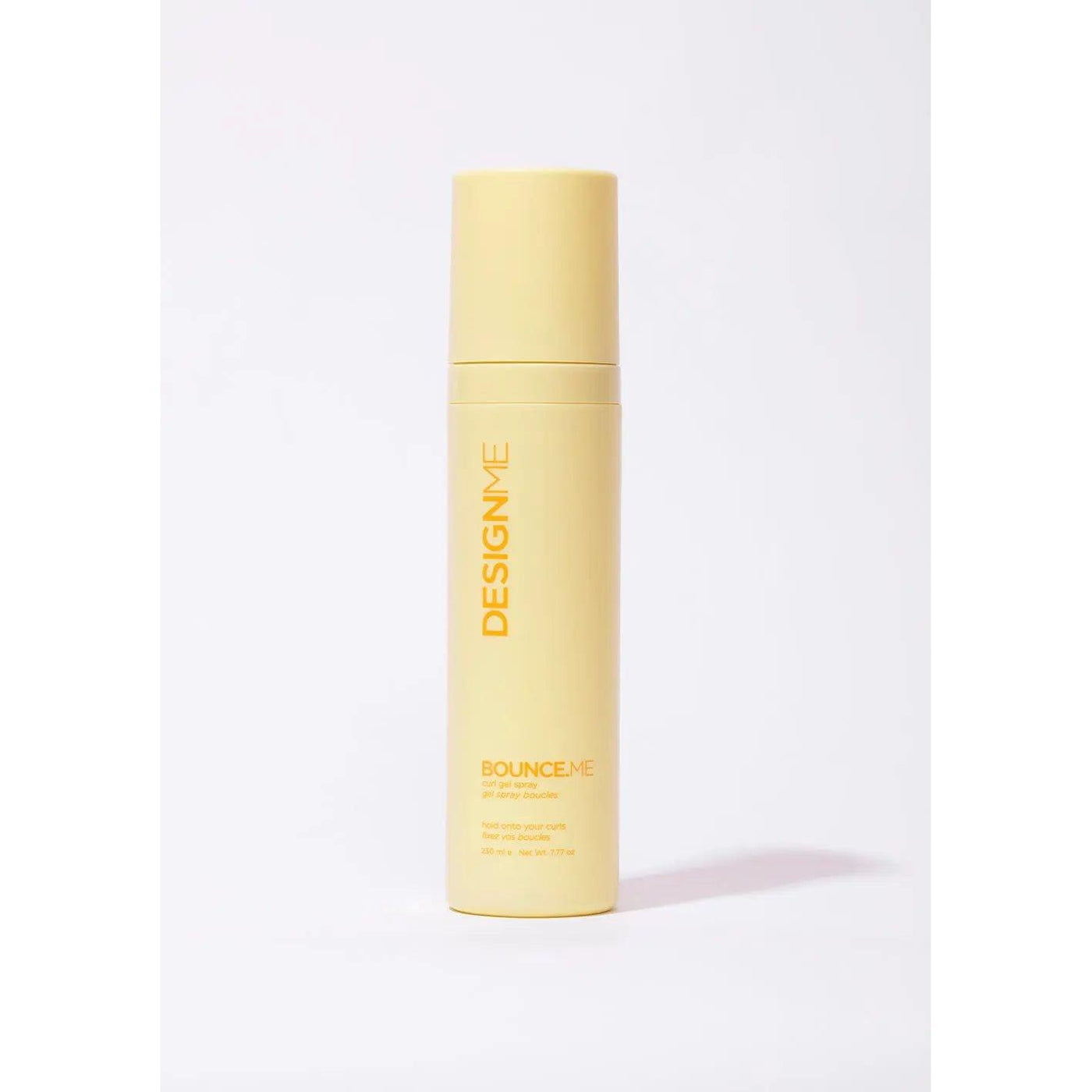 Design.Me Bounce.ME curl cream bottle for enhancing and defining curls.