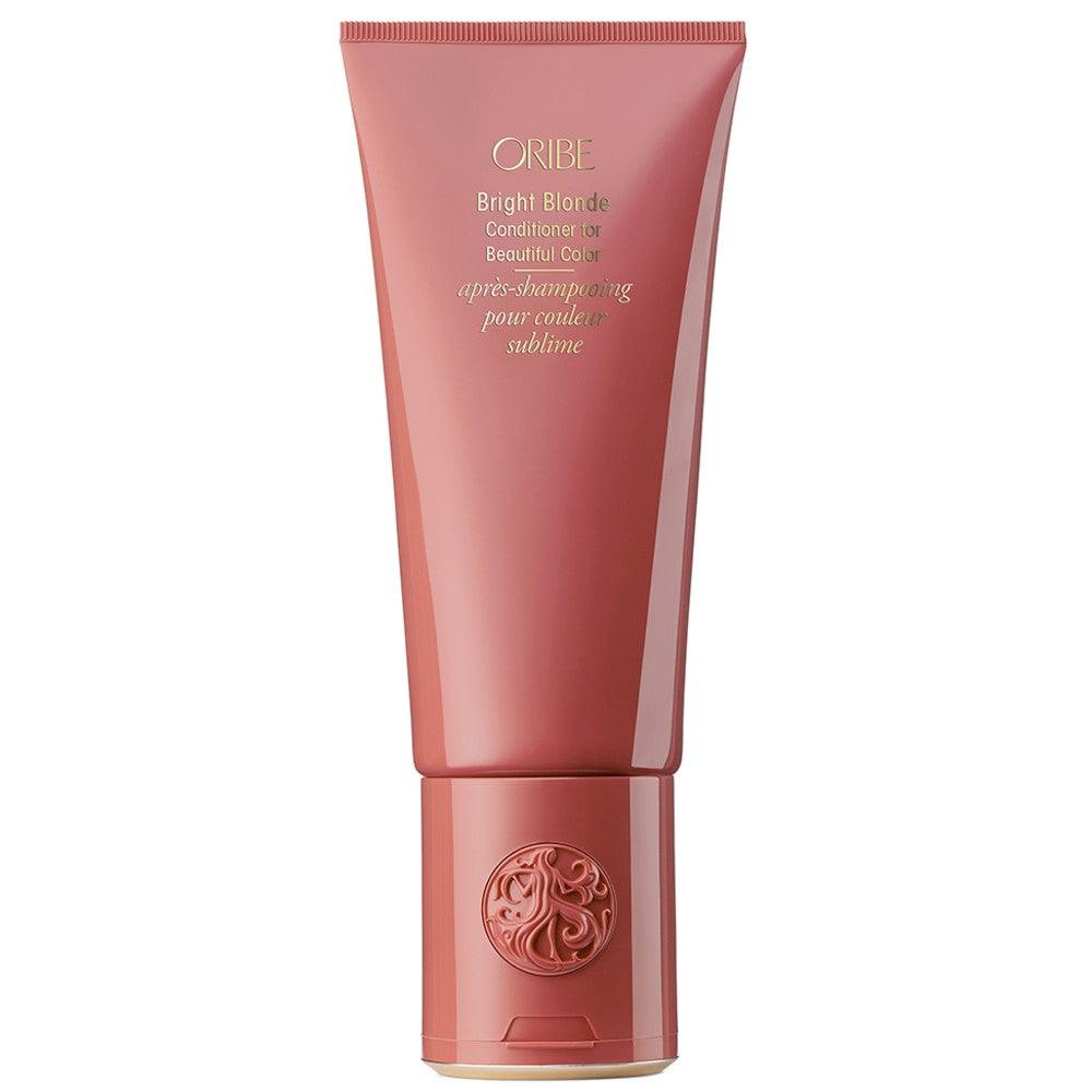 Oribe Bright Blonde Conditioner for Beautiful Color, premium hair care product for bright blondes, elegant packaging.