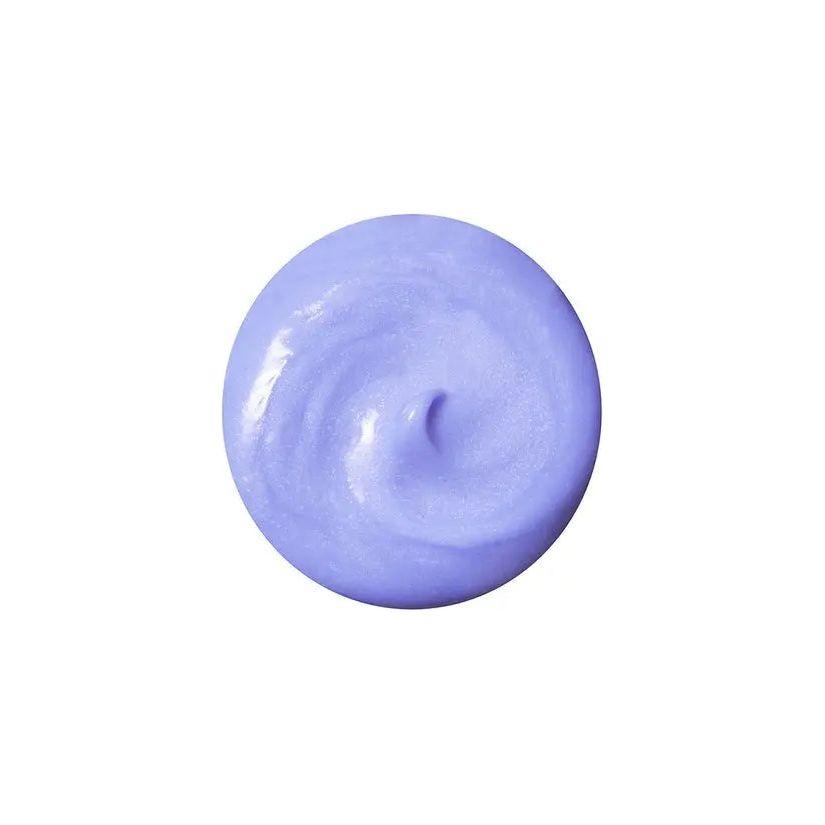 Purple cream swatch of hair toner for blonde and silver hair care