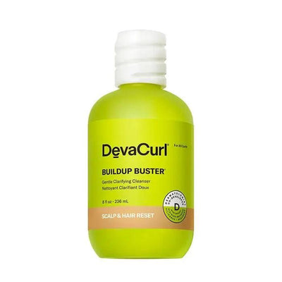 DevaCurl Buildup Buster Gentle Clarifying Cleanser bottle for curl flexibility and product buildup removal. 8 oz.