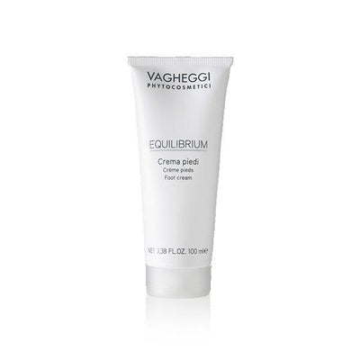 Equilibrium Vegetable Foot Cream tube, nourishing formula with shea butter and coconut, designed for soft, moisturized feet.