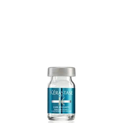 Kérastase Cure Apaisante Intense scalp treatment bottle for relief from discomfort and sensitivity. Suitable for all hair types.