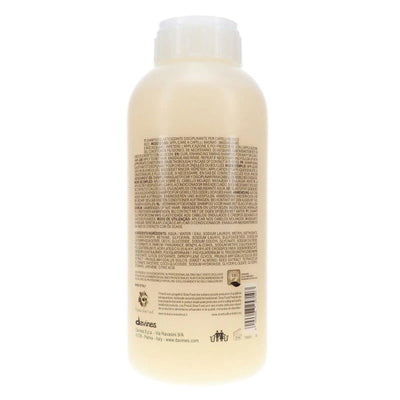 Davines Love Curl Pro Size Shampoo 1L bottle back view showcasing product details and ingredients.