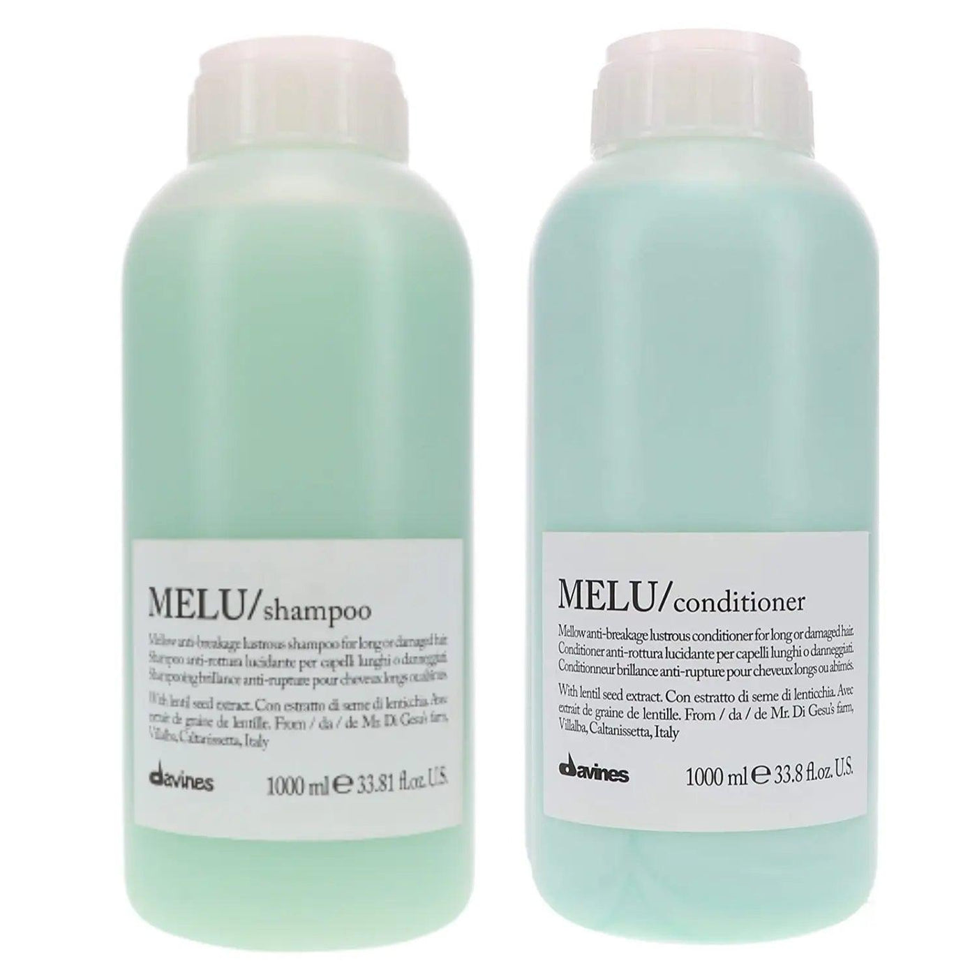 Davines Melu Pro Size Shampoo & Conditioner 1L Duo Davines Boutique Deauville