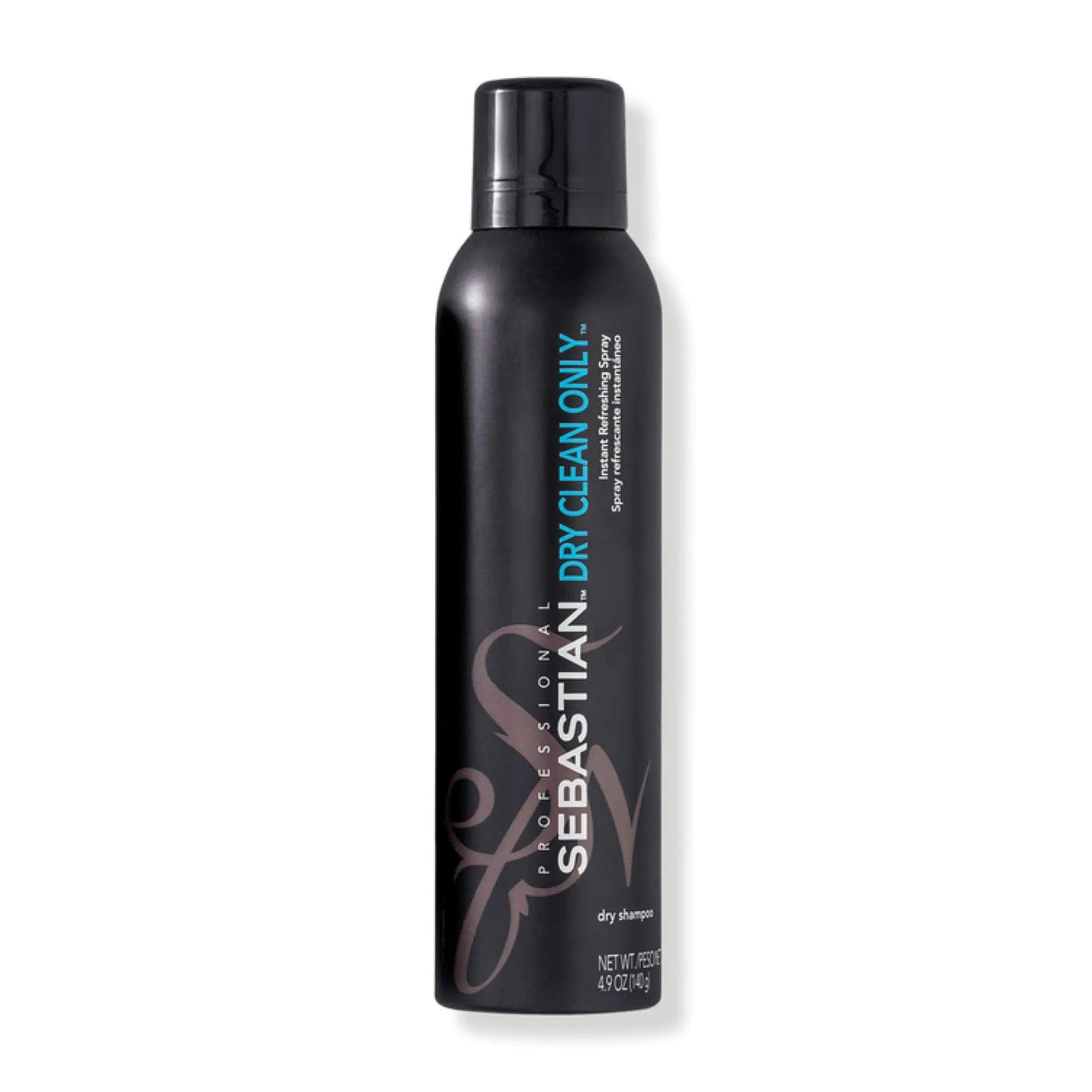 Sebastian Dry Clean Only styling spray bottle, instantly refreshes and textures hair for easy styling.