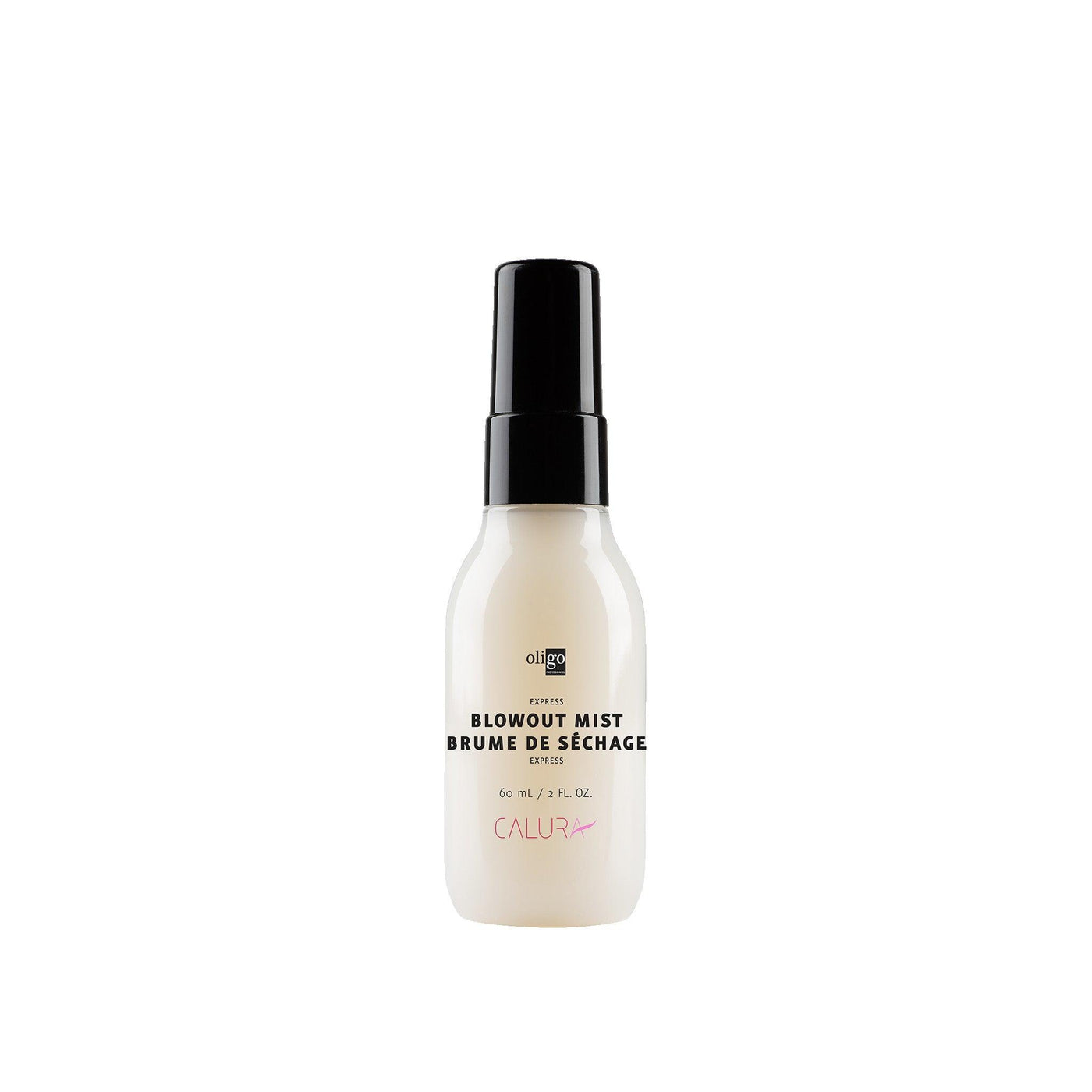 Express Blowout Mist bottle for fast drying, featuring heat and UV protection, vegan and sulfate-free formula.