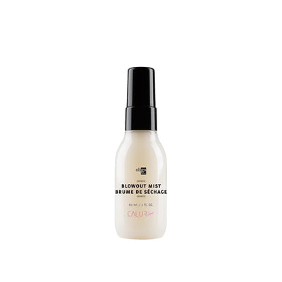 Express Blowout Mist bottle for fast drying, featuring heat and UV protection, vegan and sulfate-free formula.