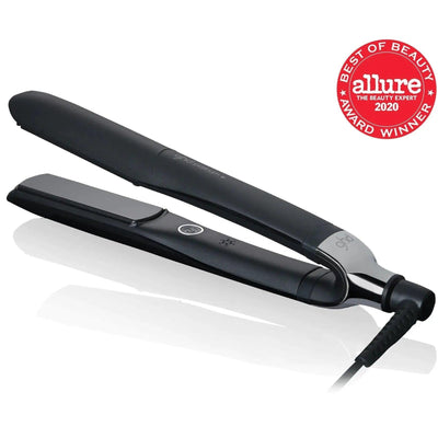 GHD Platinum+ 1" Smart Styler Flat Iron with sleek design, awarded Best of Beauty 2020 by Allure.