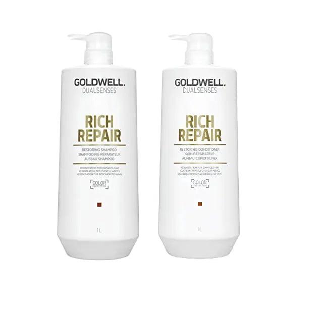 Goldwell Dualsenses Rich Repair Shampoo & Conditioner Litre Duo Goldwell Boutique Deauville