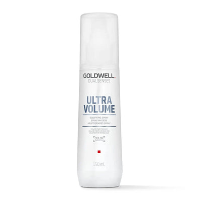 Goldwell Dualsenses Ultra Volume Bodifying Spray 150ml for hair detangling, strengthening, and volume enhancement.